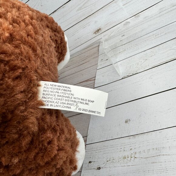 Petsmart Hope Brown & White Hamster Plaid Squeaky 11" Plush Toy 2023 - Picture 5 of 8